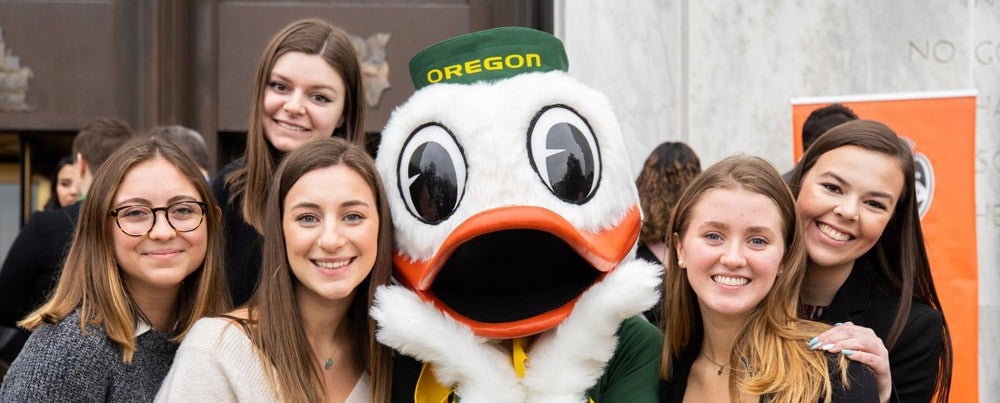 The Duck with students